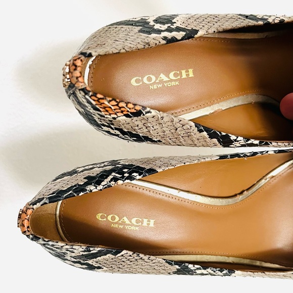 Coach Snake Round Toe Heels - Picture 9 of 10